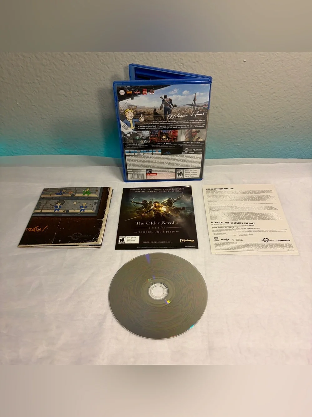 Fallout 4 PS4 Sony PlayStation 4 - 2015 Tested & Works Complete Videogame CIB